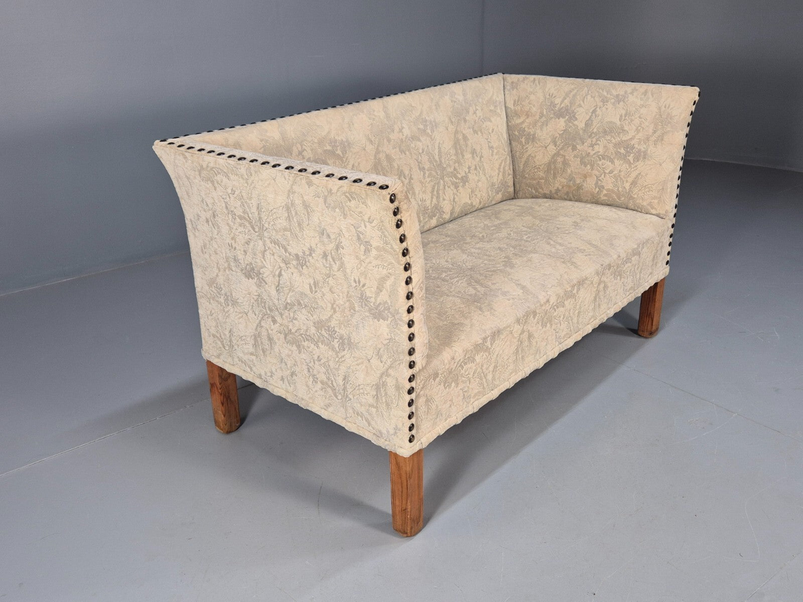 Vintage Danish 2 Seat Sofa Small Boxy 1950s Retro EB9560 M2SS - UKDK FURNITURE