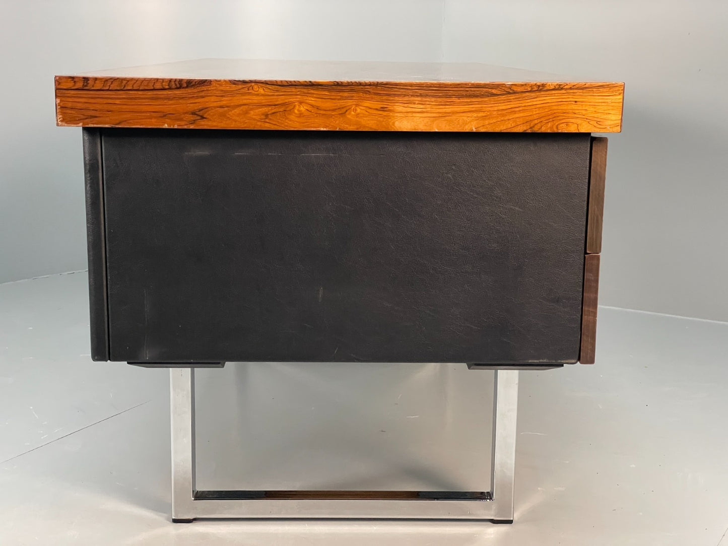 Vintage Gordon Russell Sideboard - Chrome Black Vinyl Mid Century EB10947 MWOO21