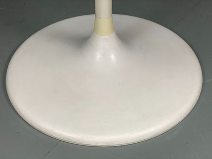 Vintage Round Formica Table White Tulip Base 1960s Retro Kitchen EB11543 MWOO4