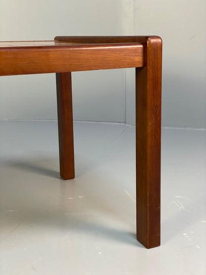 Vintage 1970s Tile Topped Teak Coffee Table Danish Retro Design EB9833 MWOO - UKDK FURNITURE