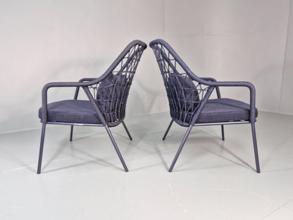 2 Pedrali Panarea 3679 Chairs Modern Design Blue Italian EB11426 MNOR8
