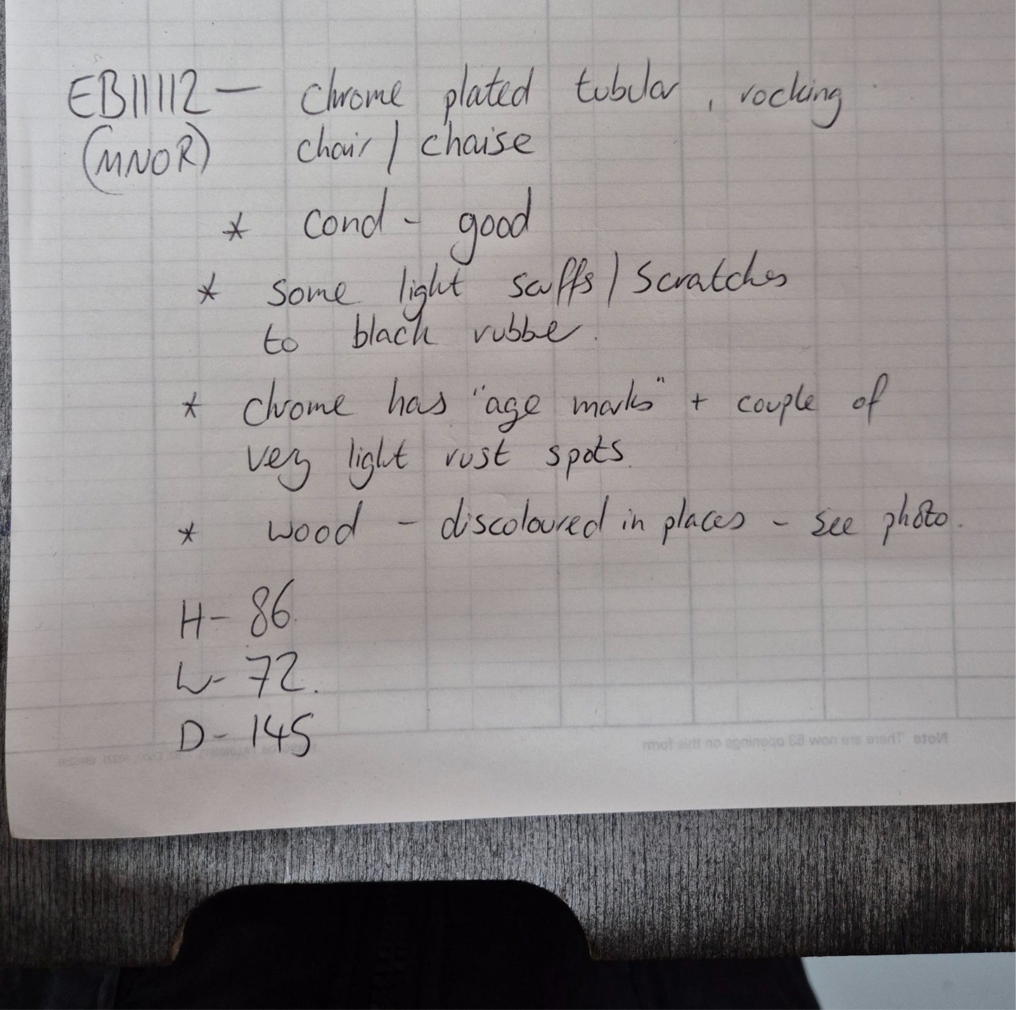 Vintage Bauhaus Style Chaise Longue Ahlberg for Swecco 1980s Retro  EB11112 M4SS18