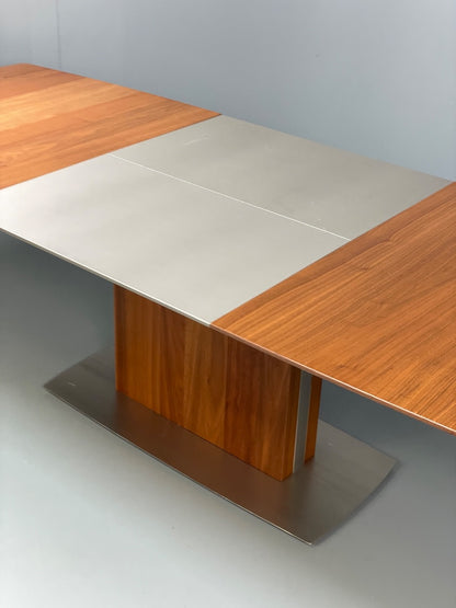 Modern Extending Dining Table By Bo Concept Walnut Effect EB11041 MWOO11