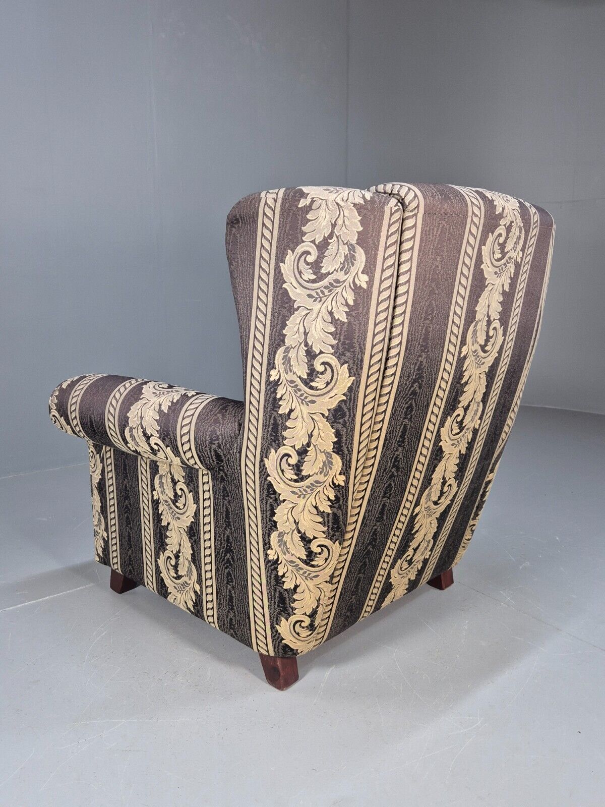 Vintage Danish Lounge Chair Classical Blue Upholstery Retro 1980s EB8990 VCLO - UKDK FURNITURE