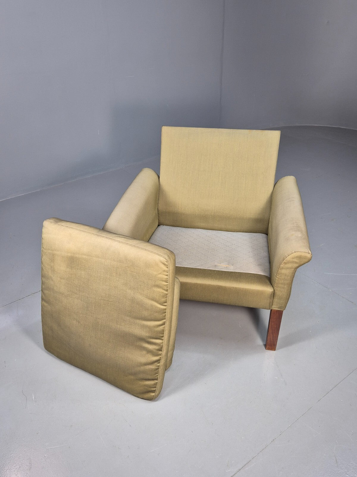 Vintage Danish Lounge Chair Cotton 1960s Retro MCM EB3166 MNOR5