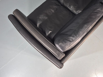 Vintage Danish Two Seater Leather Sofa Quality Feather Filled Retro EB11635 M2SS15