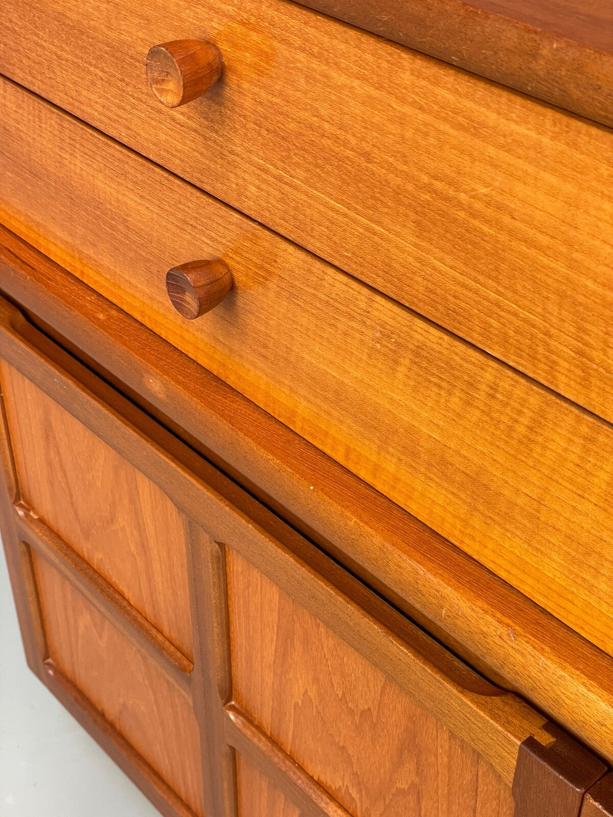 Vintage Nathan Teak Compact Sideboard Retro Drawer 1960s Mid Century EB9826 MWOO - UKDK FURNITURE