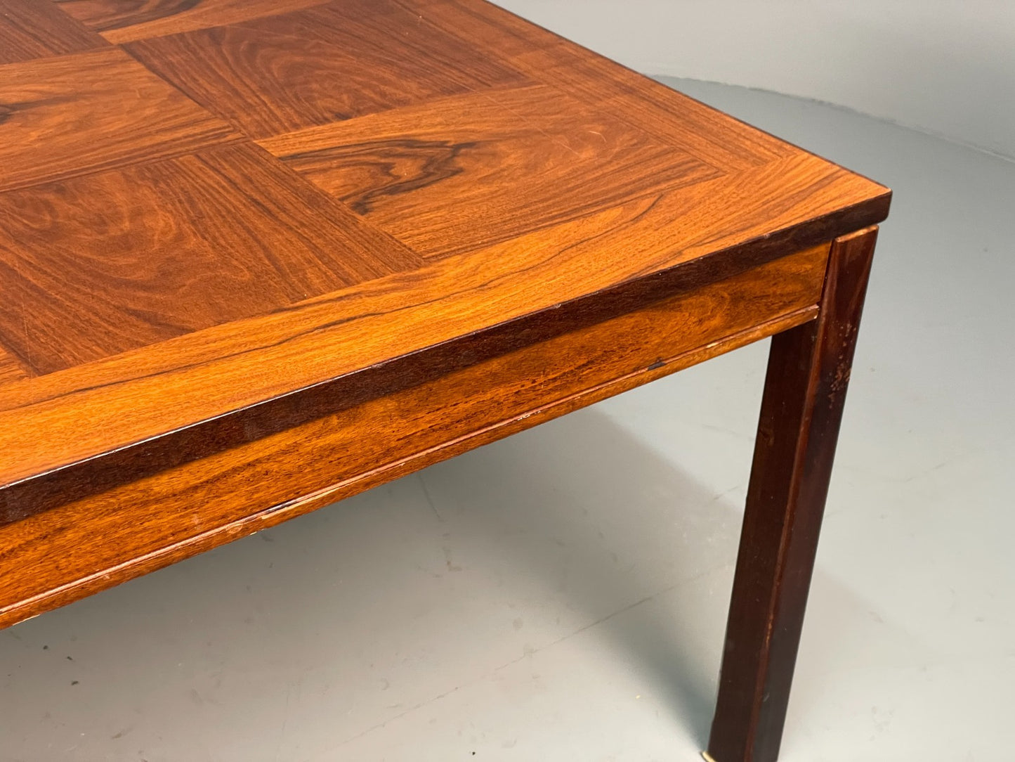 Vintage Rectangular Coffee Table By Heggen Norway Checkerboard EB7155 MWOO13