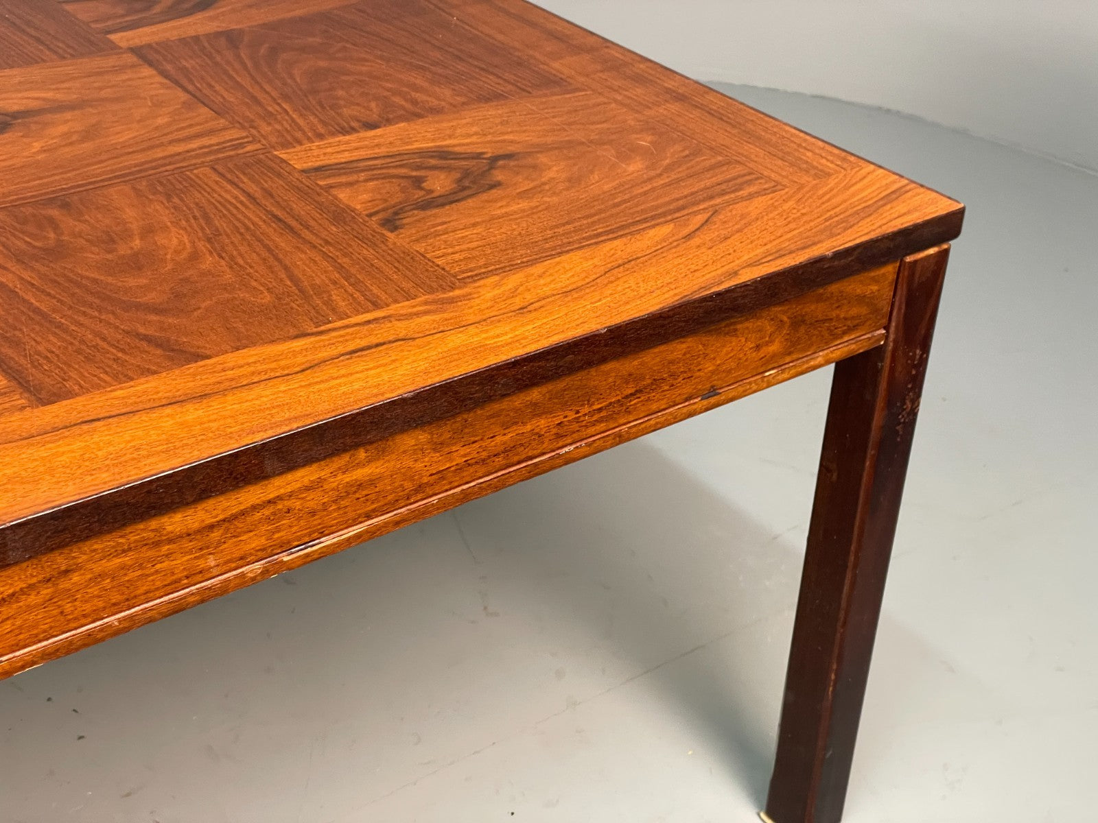 Vintage Rectangular Coffee Table By Heggen Norway Checkerboard EB7155 MWOO13