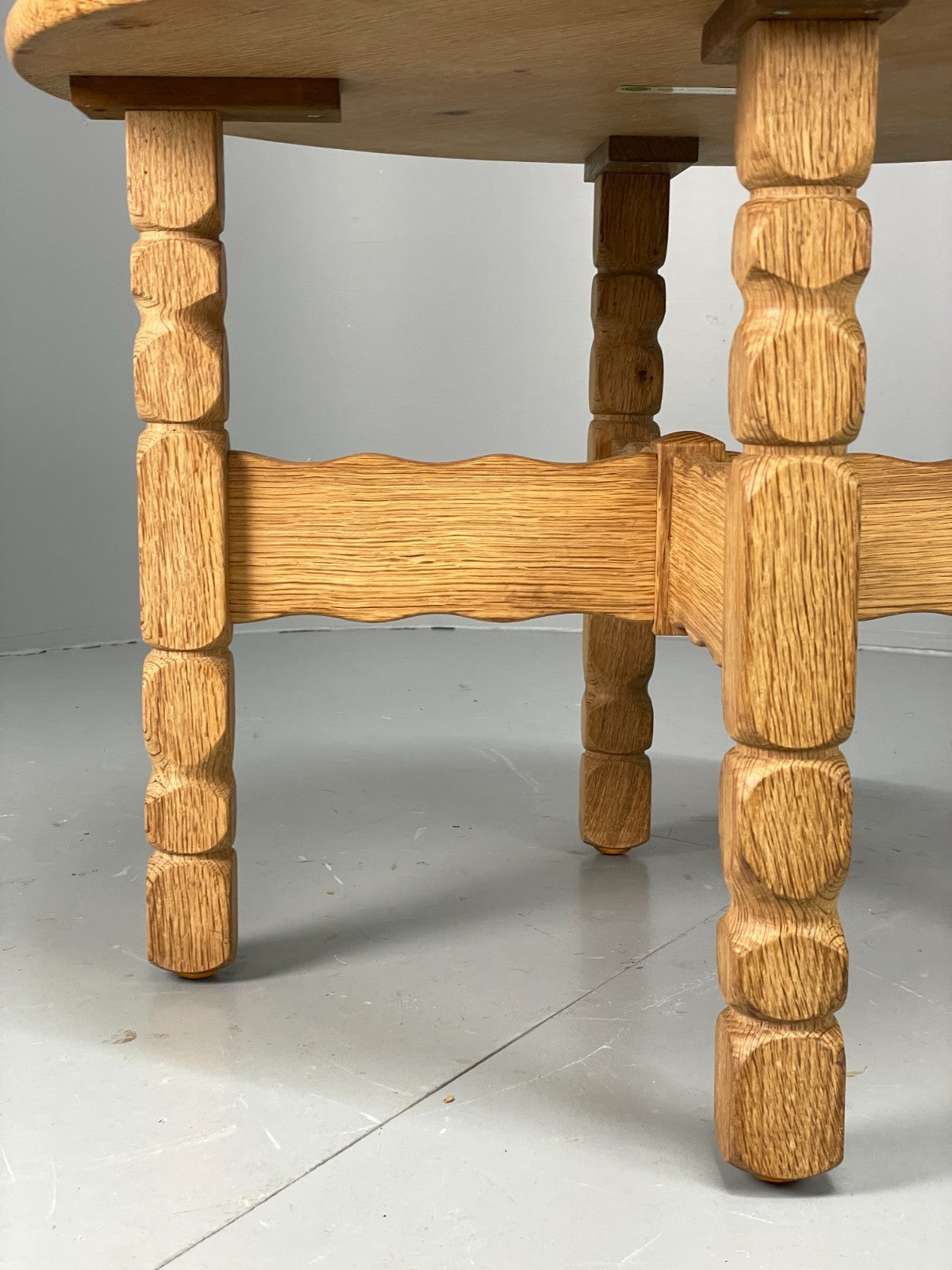Vintage Oak Side Table Danish 1970s EJSØ Møbler Kjaernulf Style EB10915 MWOO3