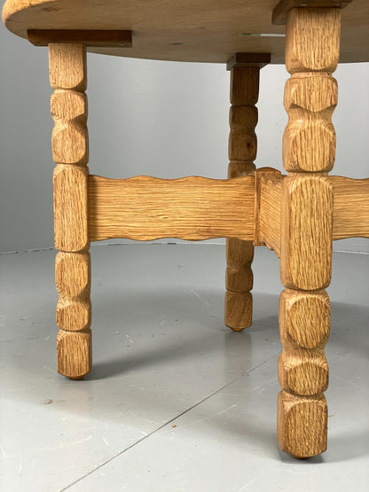 Vintage Oak Side Table Danish 1970s EJSØ Møbler Kjaernulf Style EB10915 MWOO3