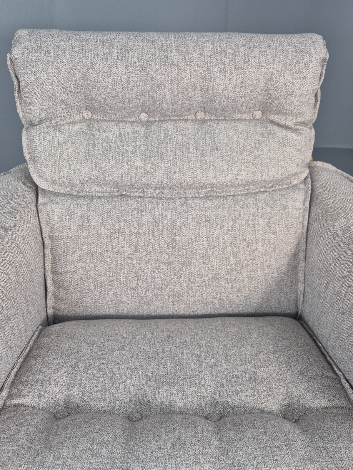 Vintage Lounge Chair Mid Century Danish Beech Frame New Upholstery EB11314 MNOR6