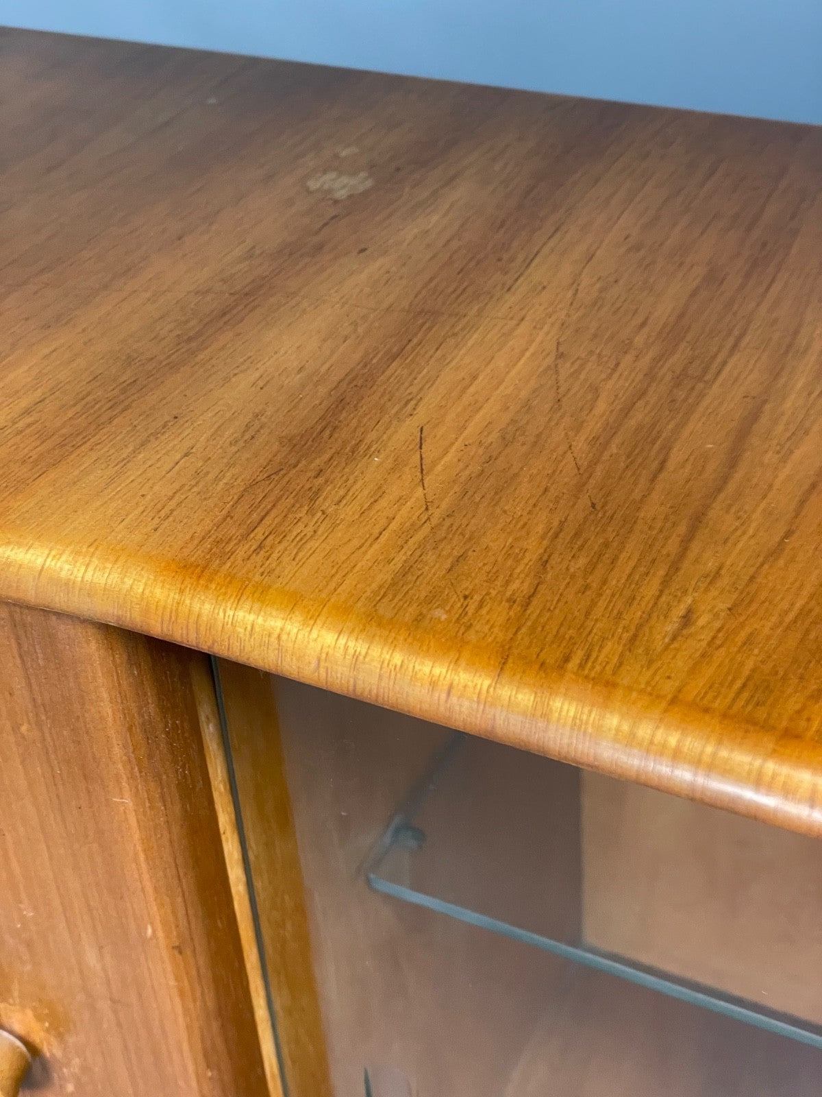 Vintage Modular Shelving Unit Walnut Cabinet Ladderax Style Black EB11043 MWOO12