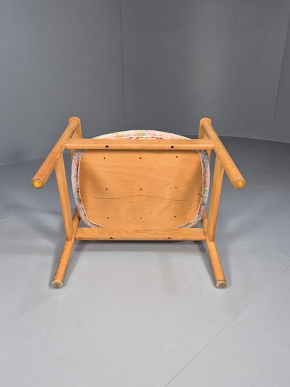 Vintage Danish Elbow Chair Oak Frame FDB Mobler Jorgan Baekmark MCM EB8896 VDIN - UKDK FURNITURE