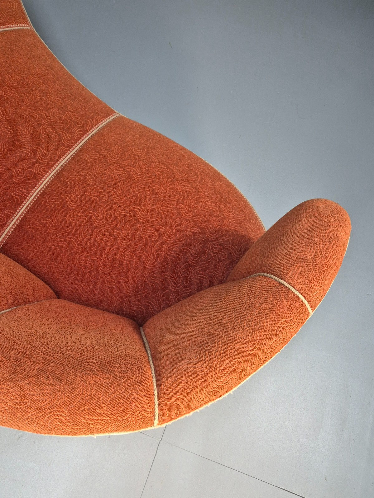 Vintage Danish Art Deco Banana Sofa Peach and Cream 1930s Retro EB9745 V3SS - UKDK FURNITURE