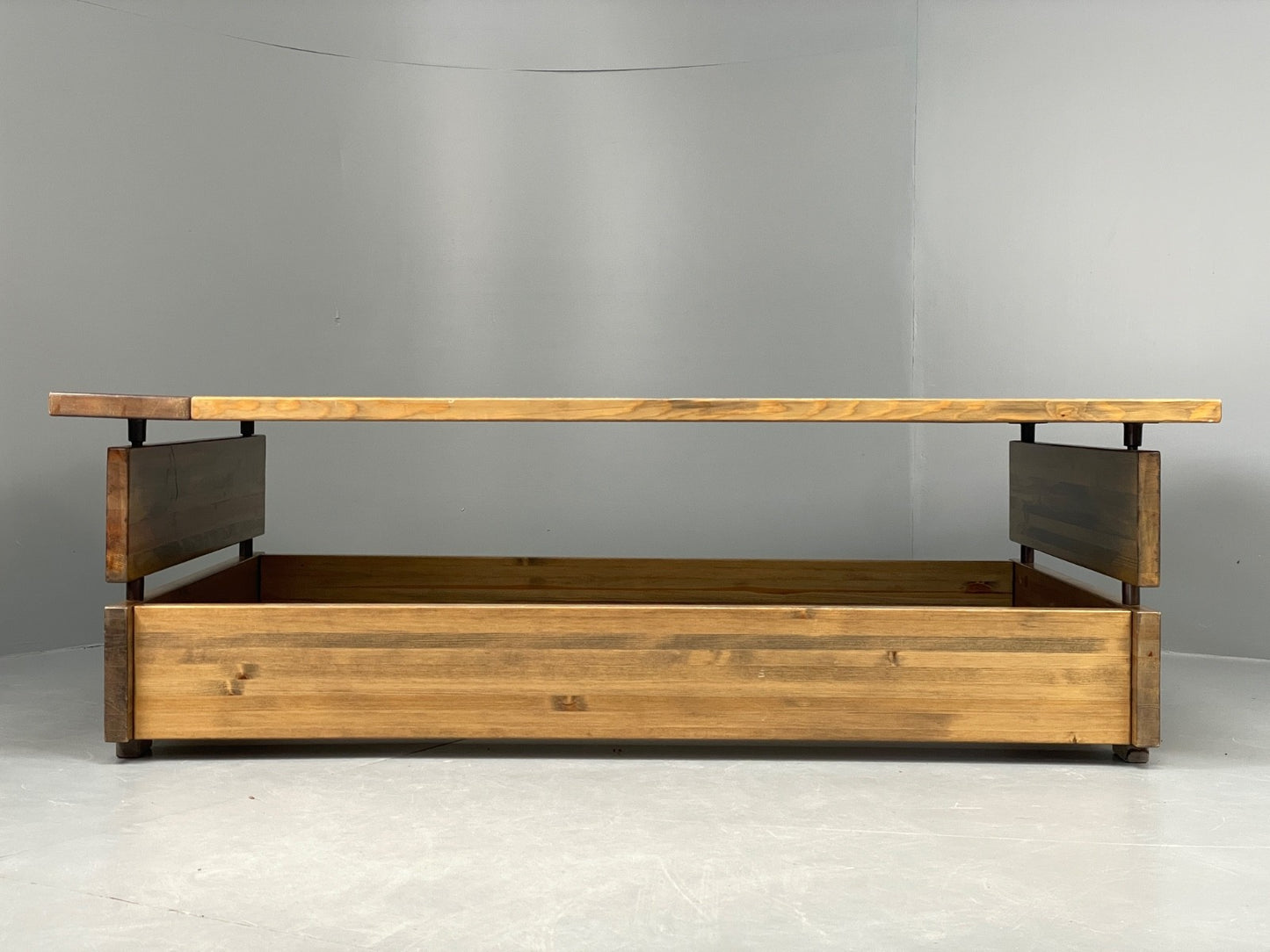 Vintage 1970s Coffee Table Pine & Glass By Hameen Kalustaja Finland EB11176 MWOO1