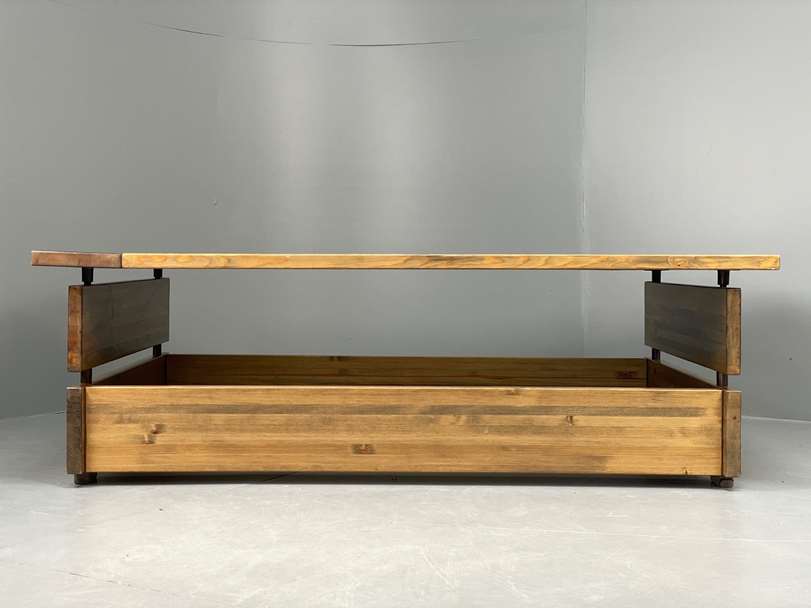 Vintage 1970s Coffee Table Pine & Glass By Hameen Kalustaja Finland EB11176 MWOO1