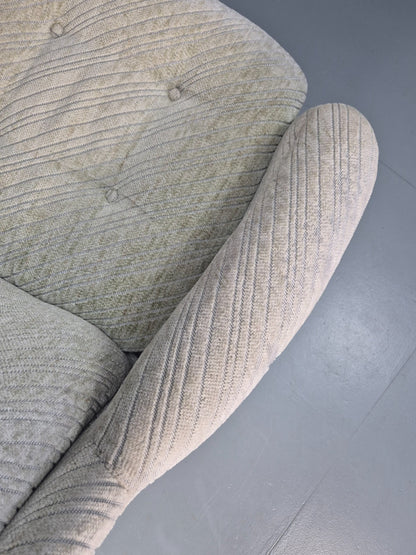 1980s Swivel Bucket Chair Mid Century Modern Rosewood Base Retro EB10649 MSWI14