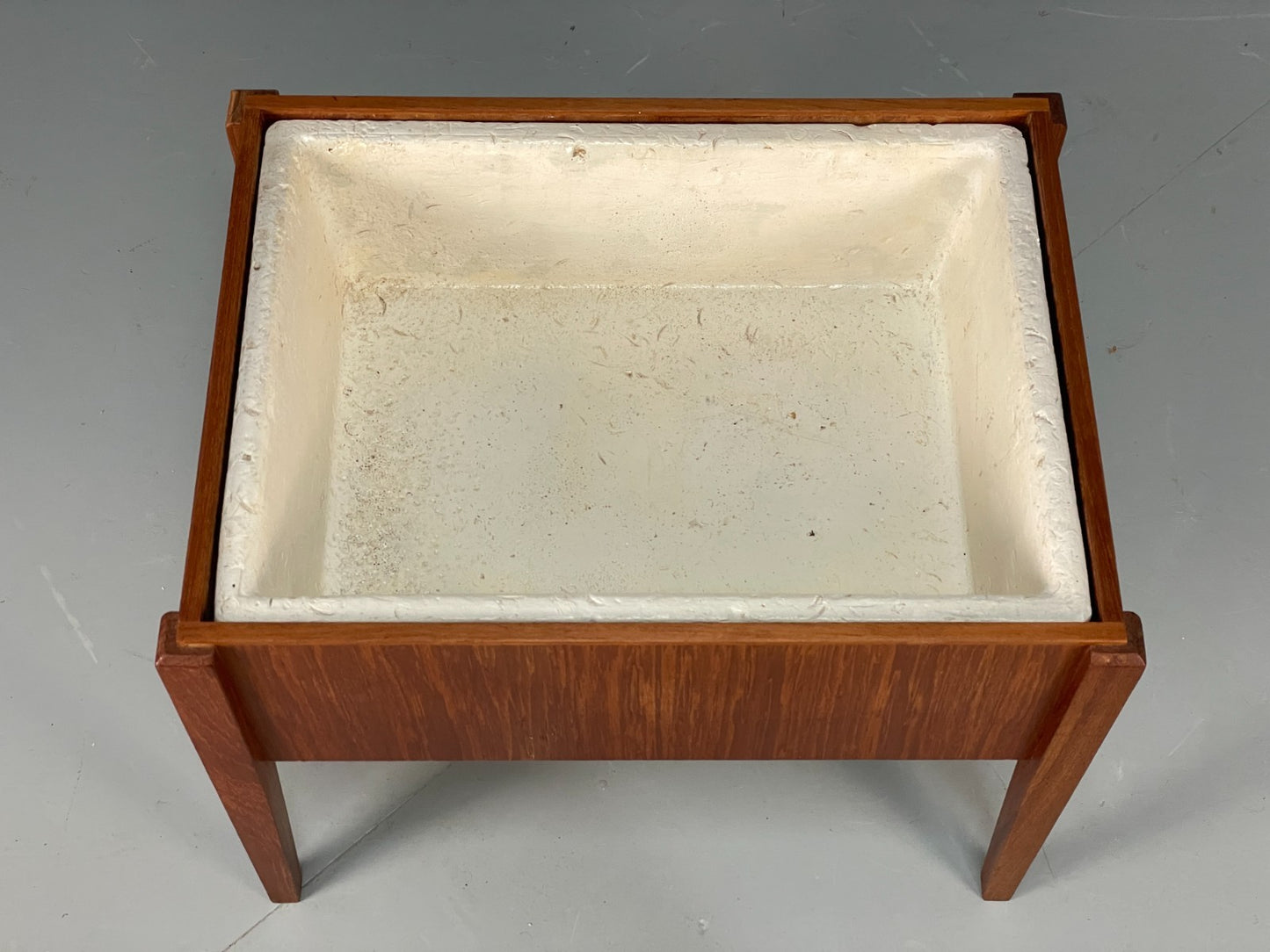 Vintage Teak Flower Planter Drinks Cooler Danish 1960s Mid Century EB11494 MWOO5