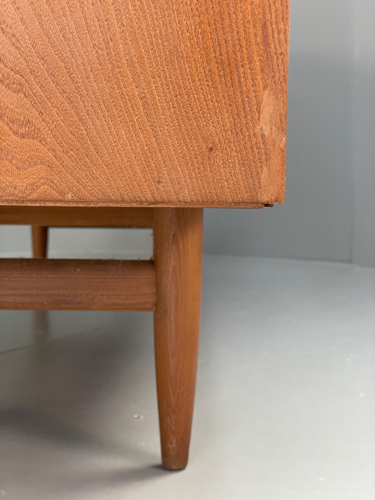 Vintage Scandart Elm Sideboard 1960s Mid Century Drawers Shelving EB9812 MWOO - UKDK FURNITURE