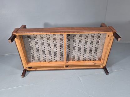 Mid Century Two Seater Leather Sofa Danish 1970s Retro Vintage EB10923 M2SS8