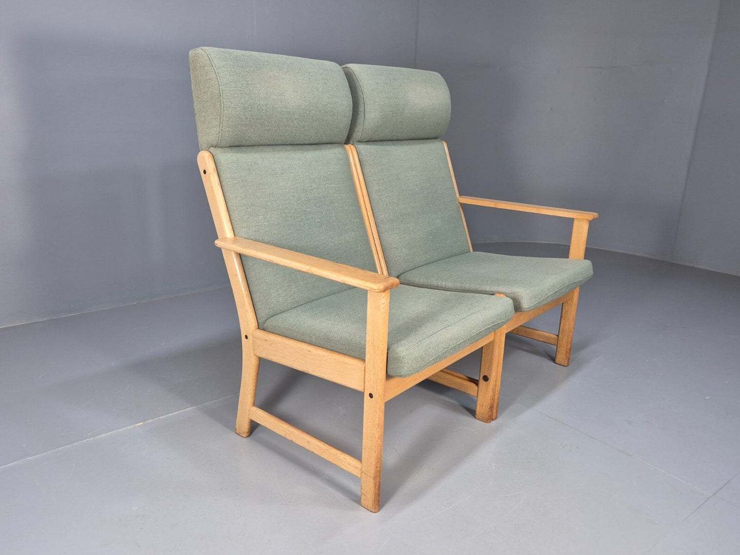 Modular 2 Seater Sofa Light Green Hans Wegner Style Vintage Danish EB9262 M2SS - UKDK FURNITURE