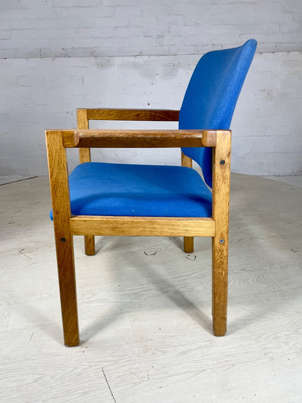 Oak Framed Desk Chair 1980s Vintage Magnus Olesen Style Retro EB4043 MDIN2