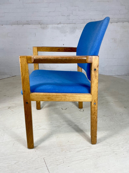 Oak Framed Desk Chair 1980s Vintage Magnus Olesen Style Retro EB4043 MDIN2