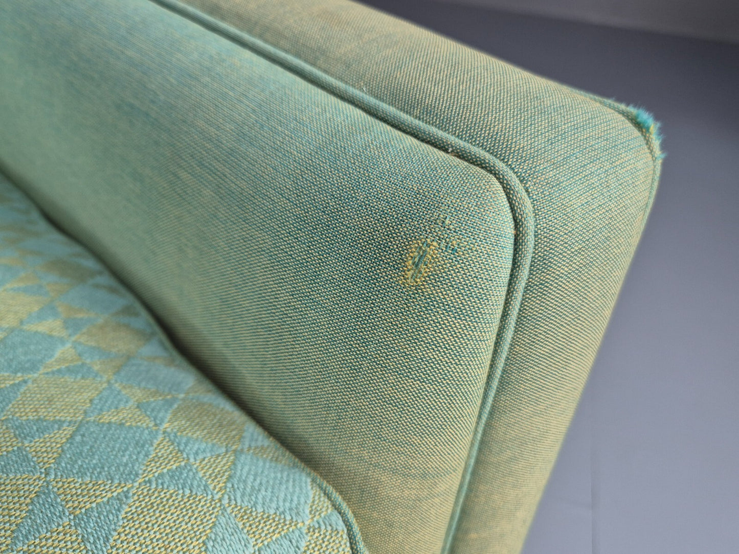 Vintage Swedish Dux Green 3 Seat Sofa 1960s Retro Mid Century EB7747 M3SS - UKDK FURNITURE