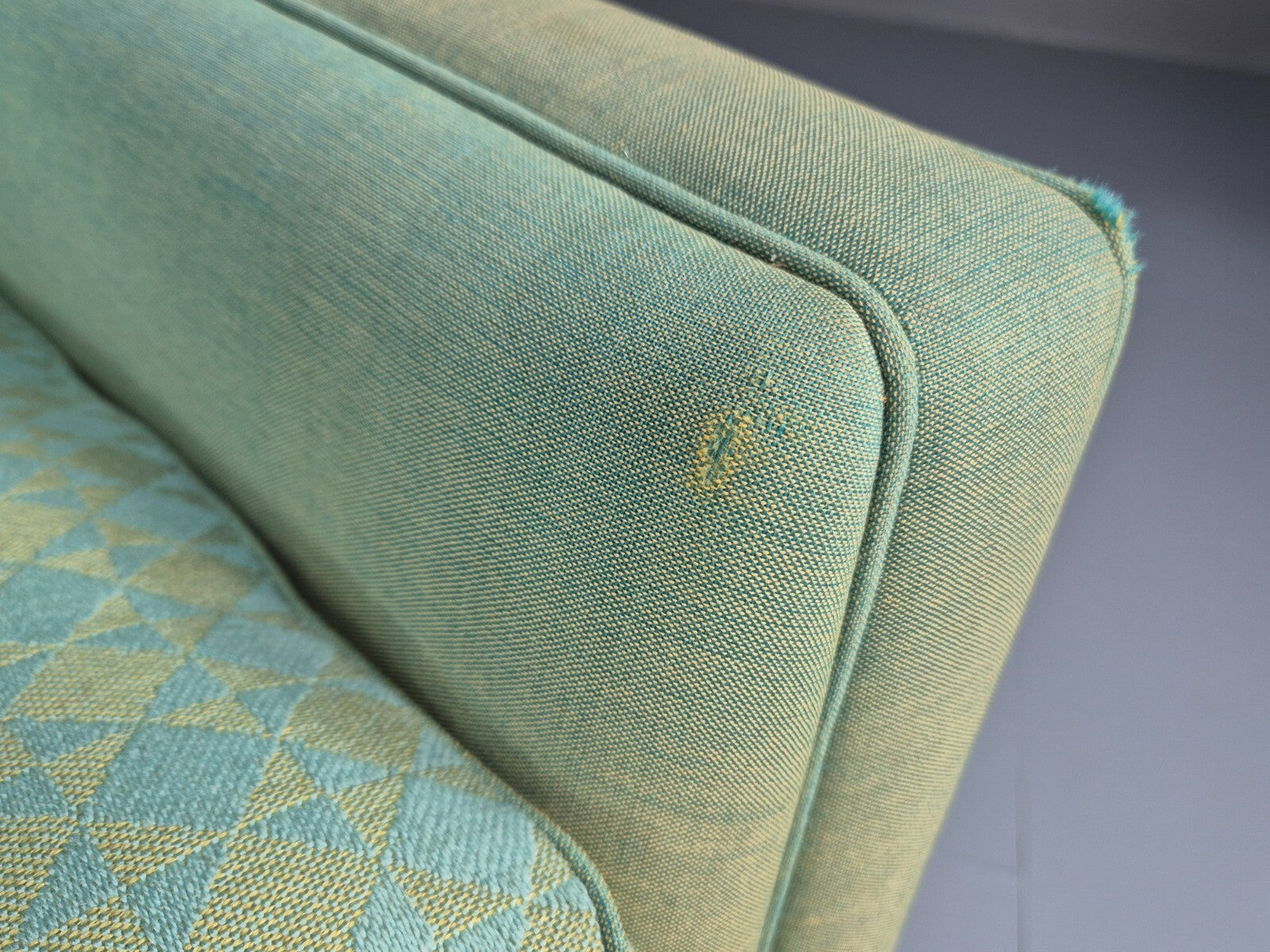 Vintage Swedish Dux Green 3 Seat Sofa 1960s Retro Mid Century EB7747 M3SS - UKDK FURNITURE