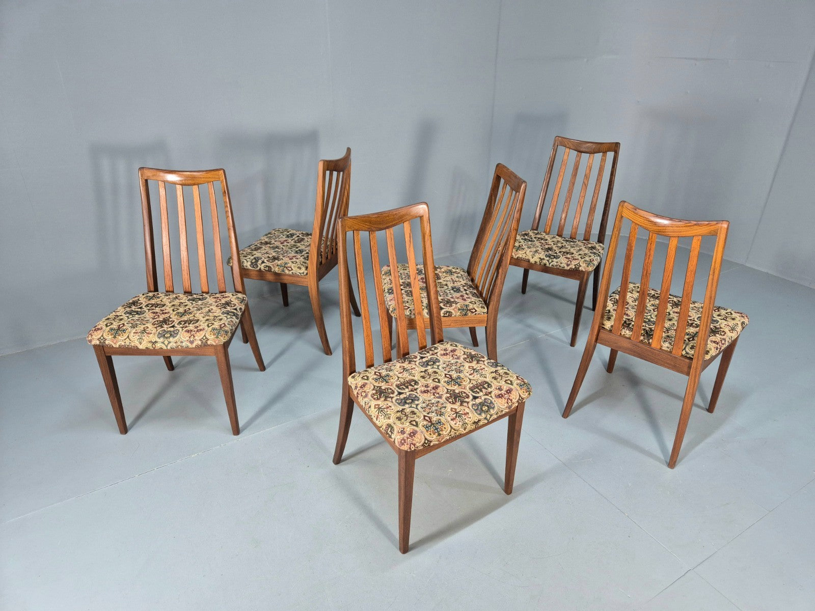 6 Fresco G Plan Dining Chairs High Back Teak 1970s Retro MCM  EB10054 MDIN5
