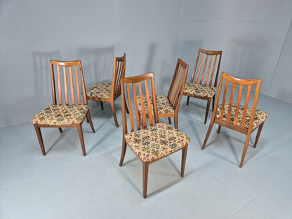 6 Fresco G Plan Dining Chairs High Back Teak 1970s Retro MCM  EB10054 MDIN5