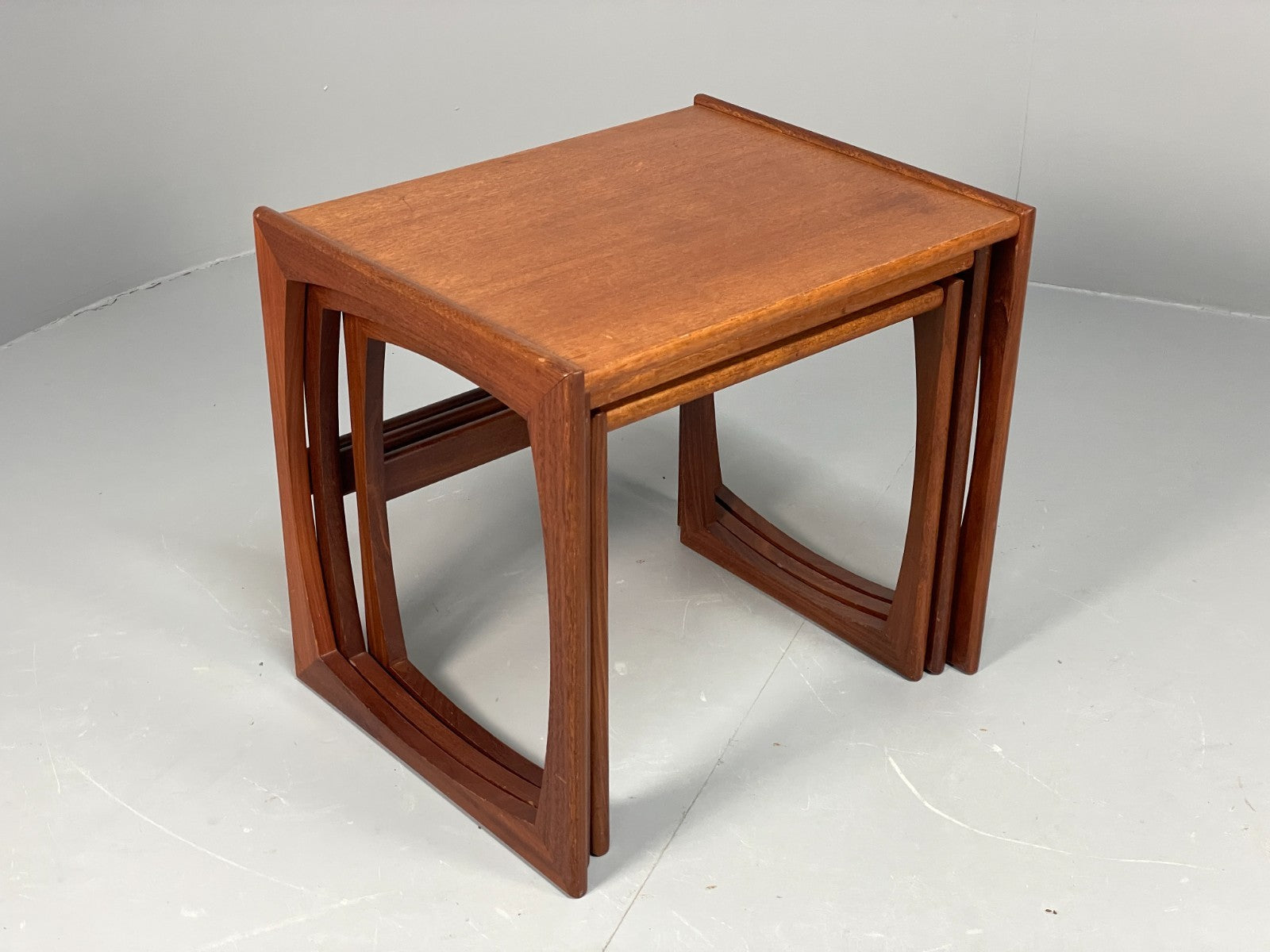 G Plan Nesting Tables 1970s Vintage Teak Quadrille Range Retro EB11070 MWOO2