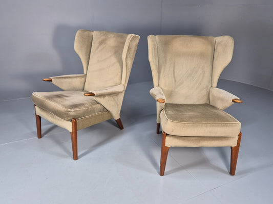 2 Parker Knoll Vintage Lounge Chairs PK900/6 Green 1970s Retro EB9786 MNOR - UKDK FURNITURE