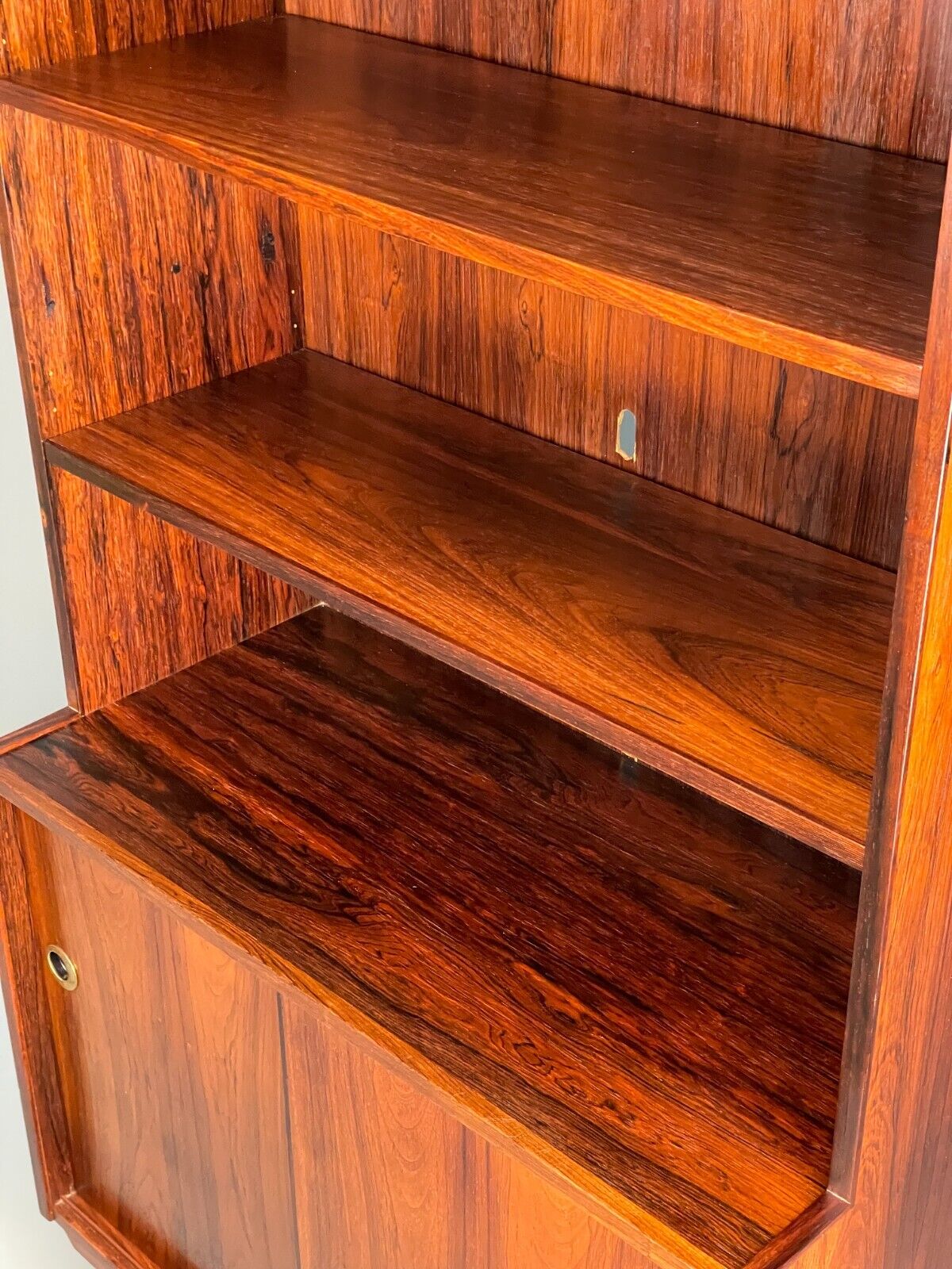 Vintage Danish Mid Century Tall Rosewood Unit Shelving EB8155 MWOO - UKDK FURNITURE
