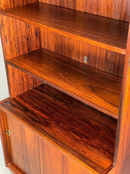 Vintage Danish Mid Century Tall Rosewood Unit Shelving EB8155 MWOO - UKDK FURNITURE
