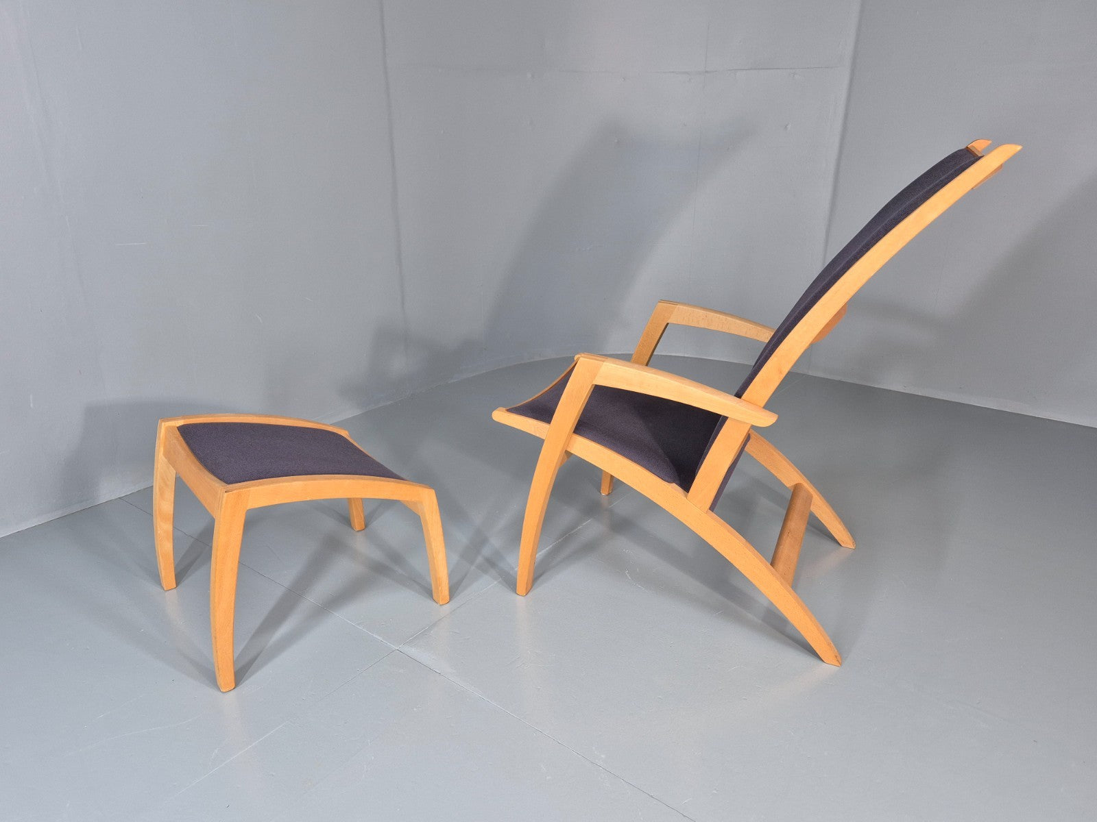 Vintage Danish Lounge Chair and Footstool Luna by Morten Gottler EB11357 MNOR9