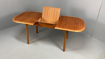 Vintage Teak Dining Table Danish Extending 1970s Ansager Møbler EB11551 MWOO16