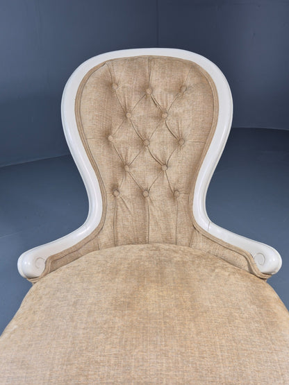 Antique Balloon Back Saloon Chair Victorian Nursing Chair  EB11221 VCLO14