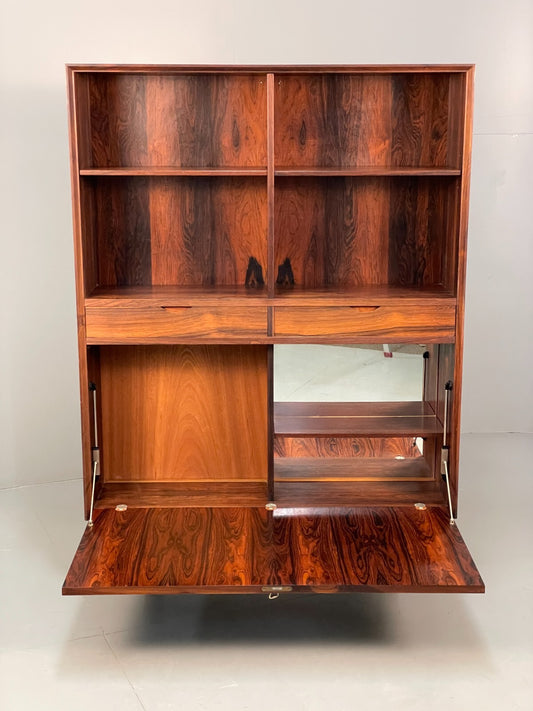 Vintage Danish Midcentury Drop Door Cocktail Cabinet Storage Unit EB8410 MWOO - UKDK FURNITURE