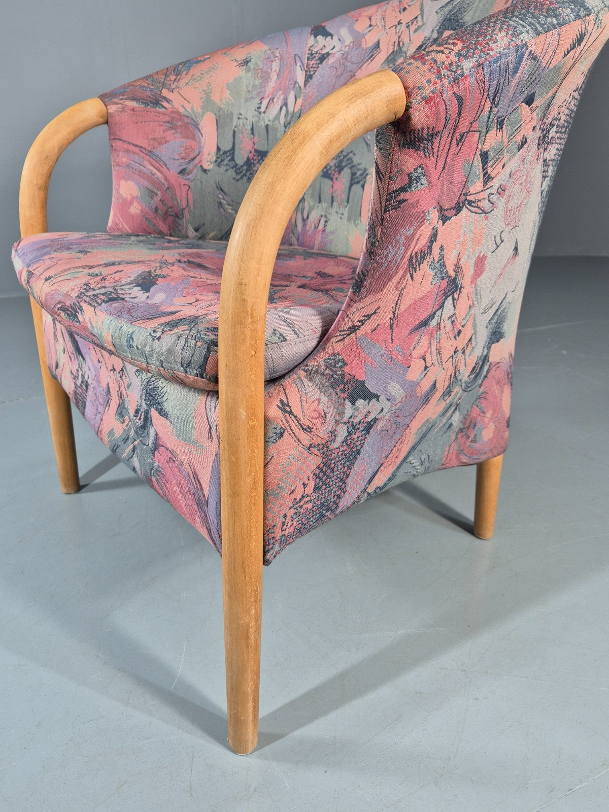Vintage Tub Chair Stouby Multicoloured Danish Retro 1980s EB11347 MNOR3