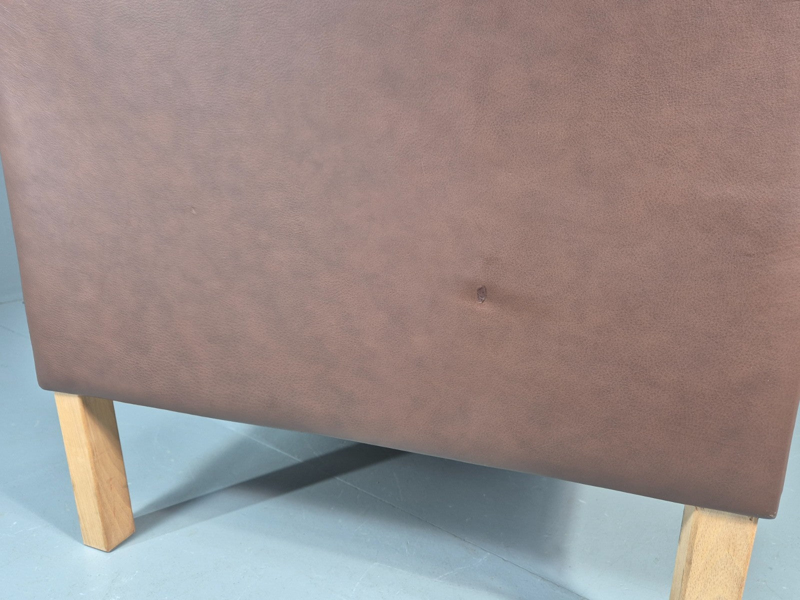 Vintage 2 Seater Settee Brown Leather Danish 1980s Retro Hurup EB11630 M2SS18