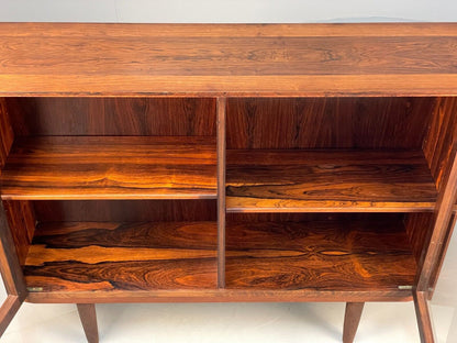 Danish Midcentury Glazed Cabinet Vintage Storage Shelving EB8420 MWOO - UKDK FURNITURE