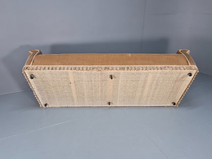 1970s Gold Velour Luxury Three Seater Settee tassels Retro   EB10632 V3SS11