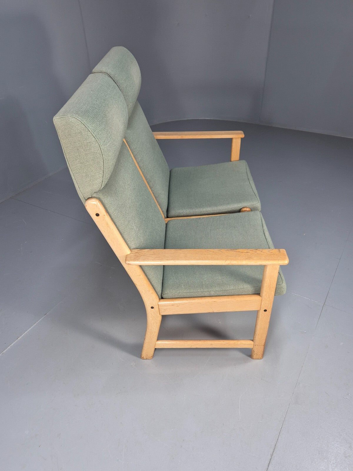 Modular 2 Seater Sofa Light Green Hans Wegner Style Vintage Danish EB9262 M2SS - UKDK FURNITURE