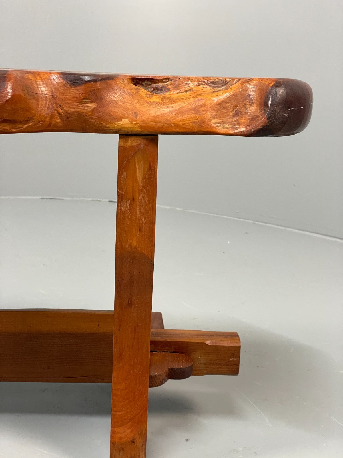 Natural Live Edge Bench Chunky Solid Organic Design EB11066 MWOO6
