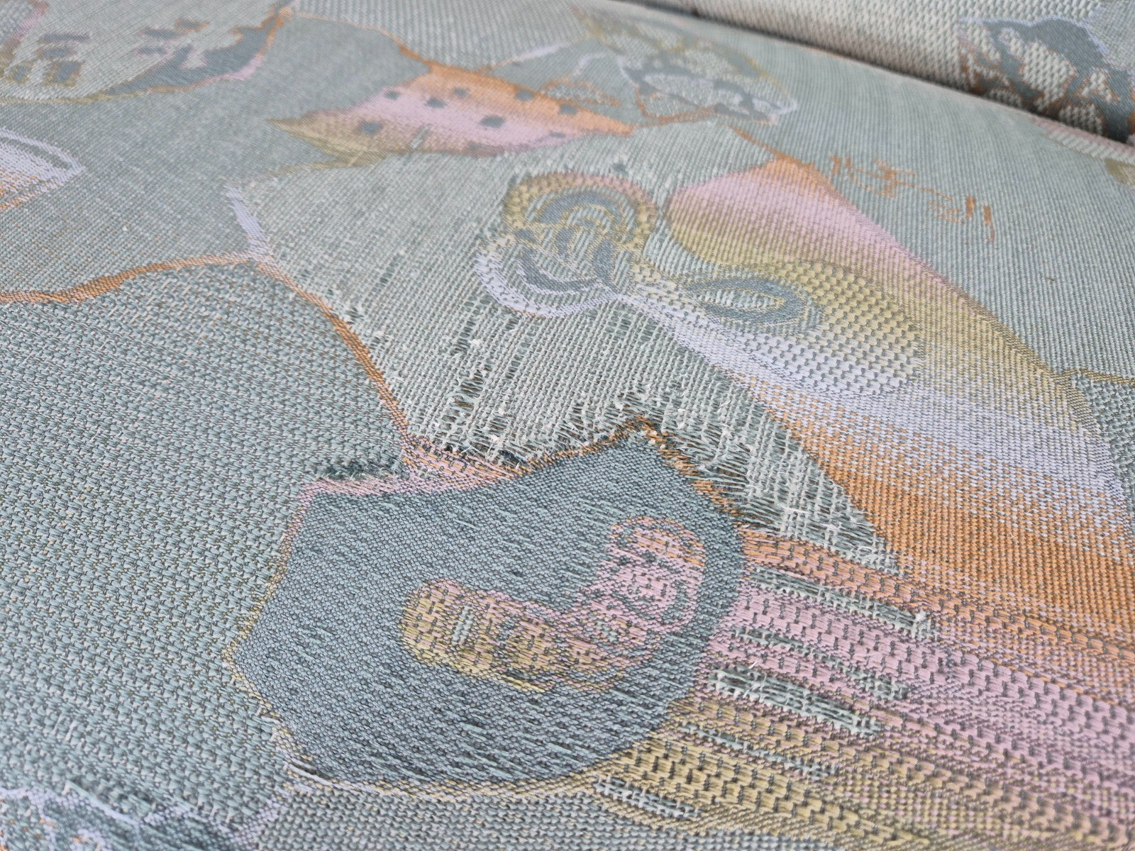 Vintage Two Seater Danish Curved Banana Sofa 1930s Art Deco Retro EB10792 M2SS6