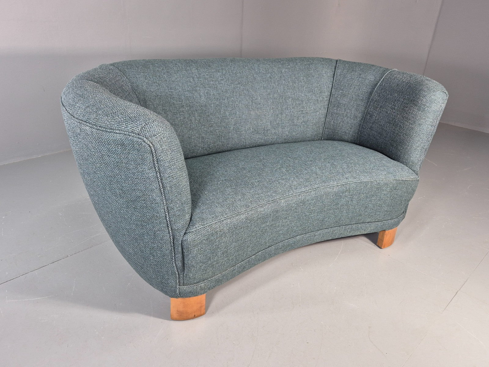 Vintage Art Deco Banana Sofa 2 Seater 1930s Danish New Upholstery  EB11772 M2SS0