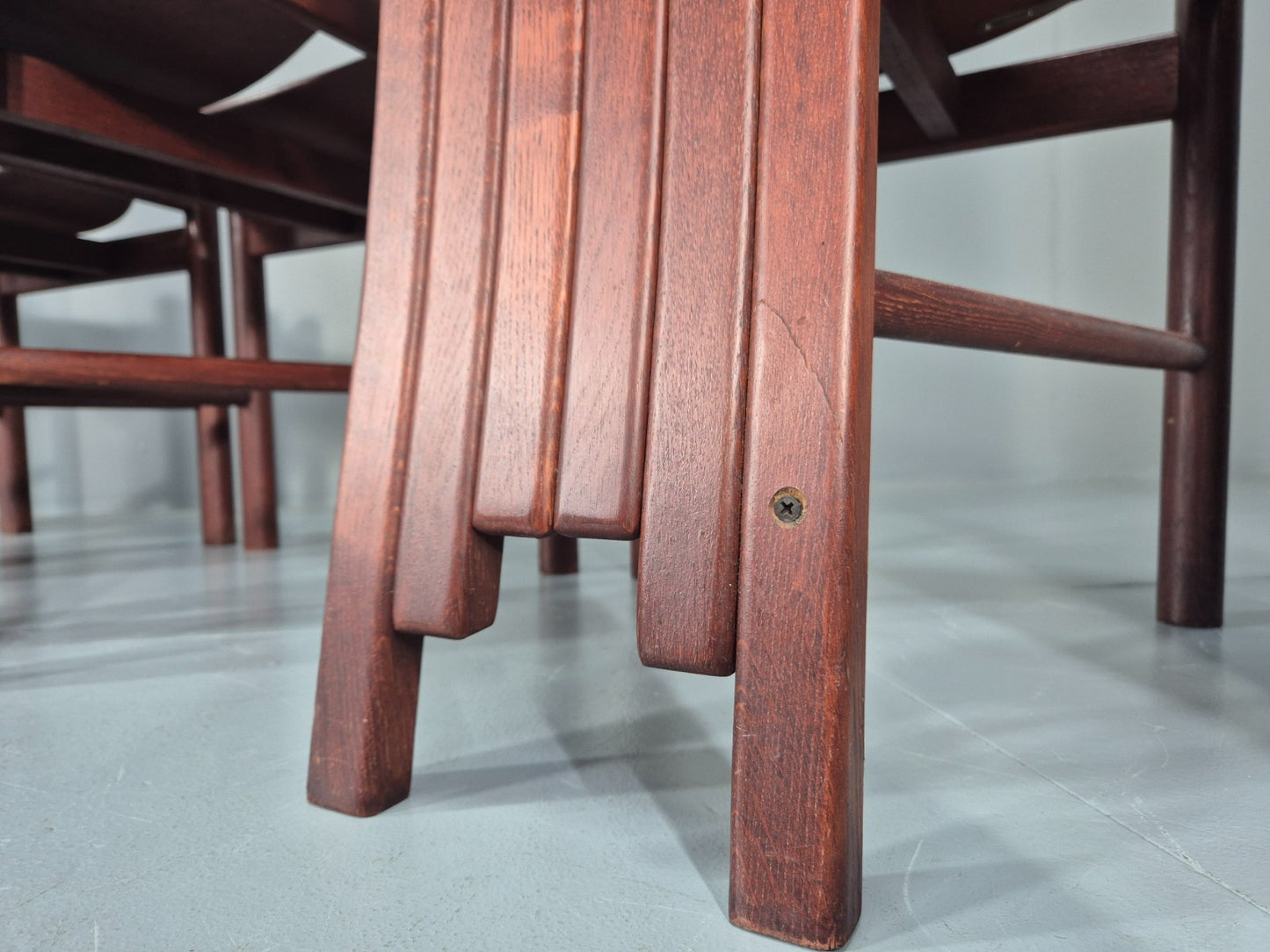 6 1980s Post Modern design Dining Chairs Allmilmo Retro Brutalist EB11000 VDIN10