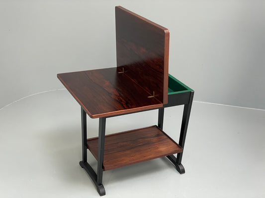 Vintage Danish Card Table Extending Top Felt Lined Mid Century 1960s EB9756 MWOO - UKDK FURNITURE